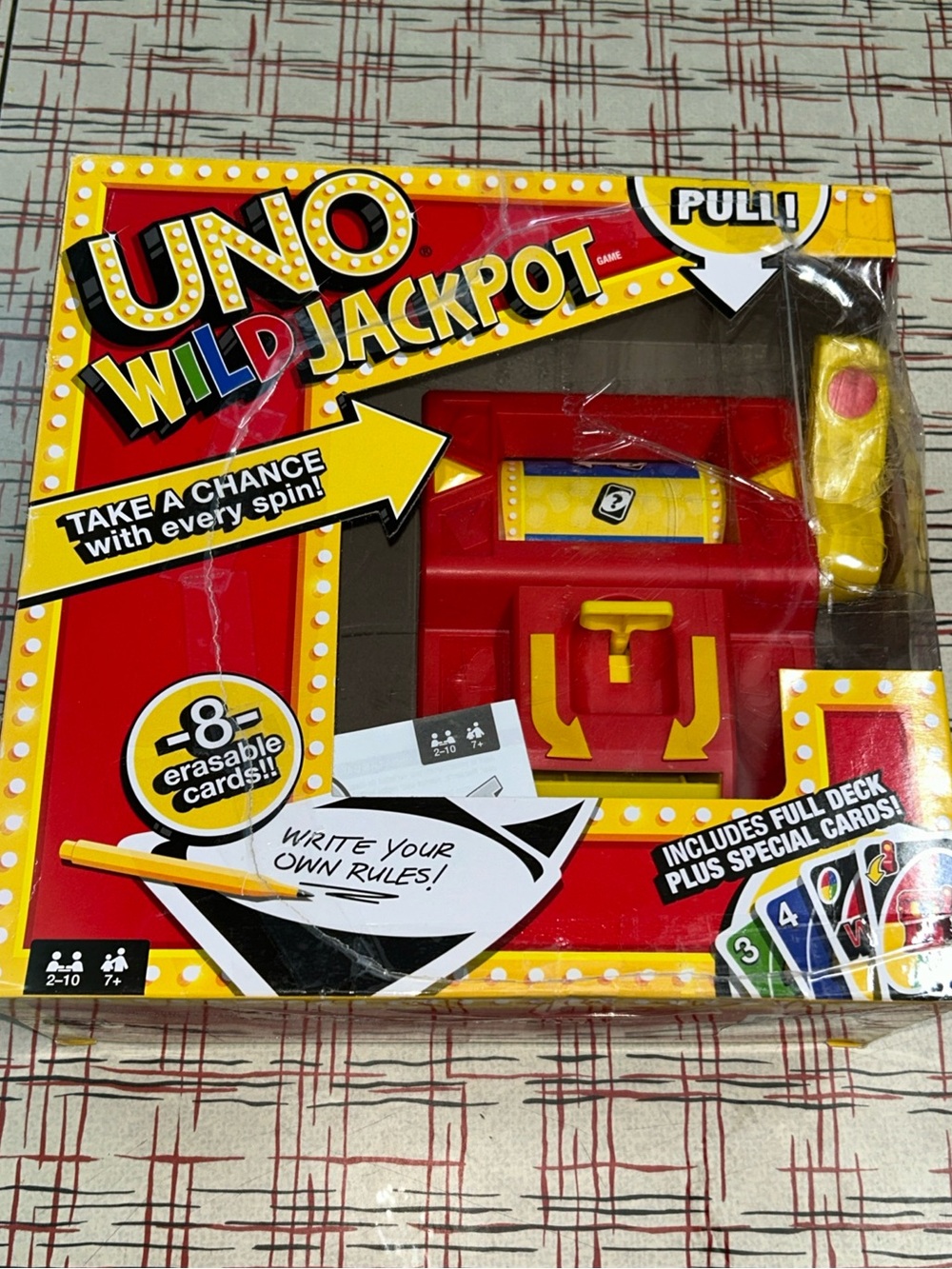 UNO Wild Jackpot Game By Mattel, *Complete*